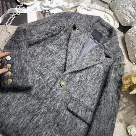 gold button jacket