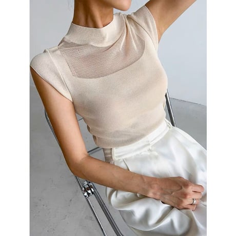 high neck summer knit