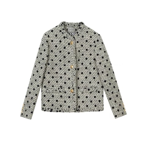 tweed dot jacket