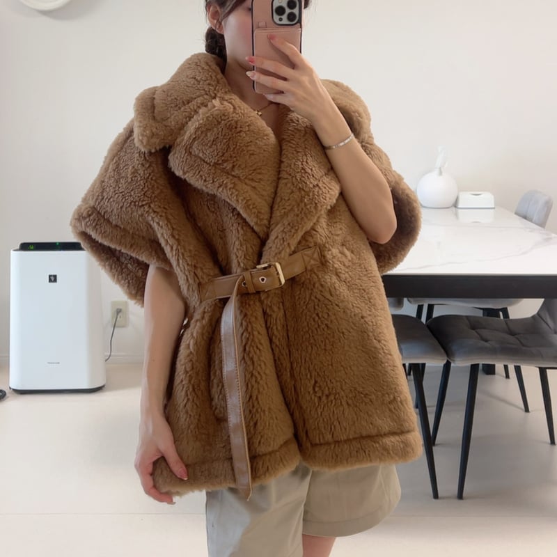 ベルト付き poncho coat | BrillantSelect Store