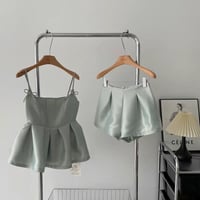 ribbon camisole short pants setup