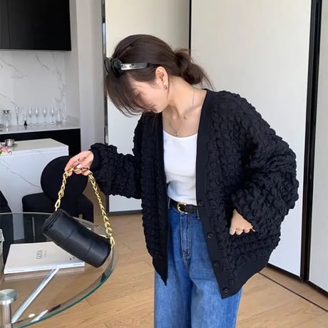 popcorn cardigan