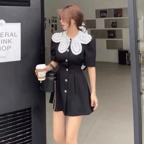襟付きワンピース