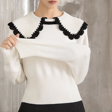 襟付き  knit