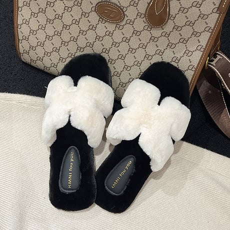 eco fur sandal