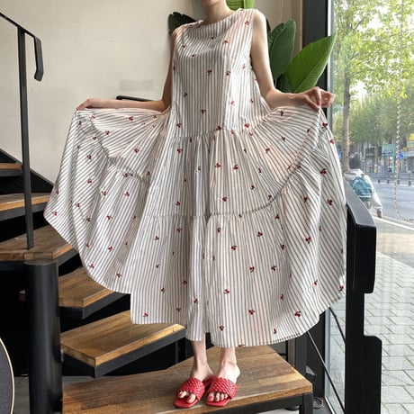 Cherry pattern dress