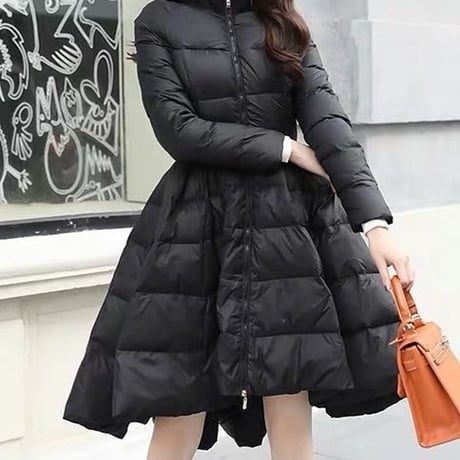 flare down coat