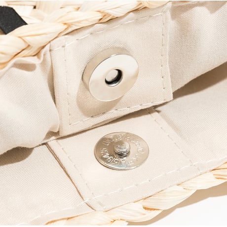 ribbon straw bag