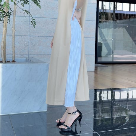 【即納】side pleats onepiece