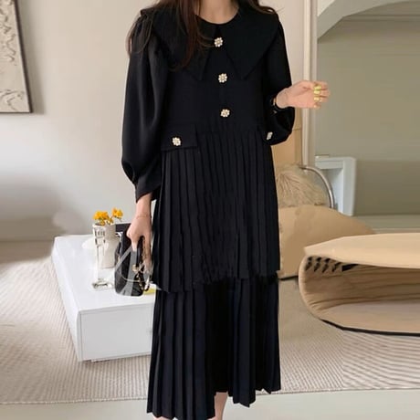 double pleats onepiece