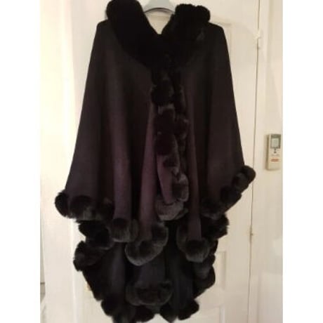 eco fur poncho