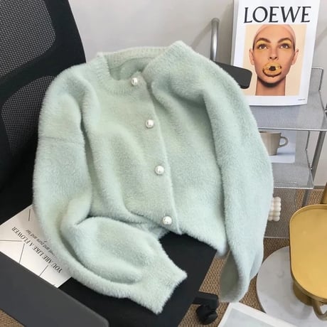 pearl button cardigan
