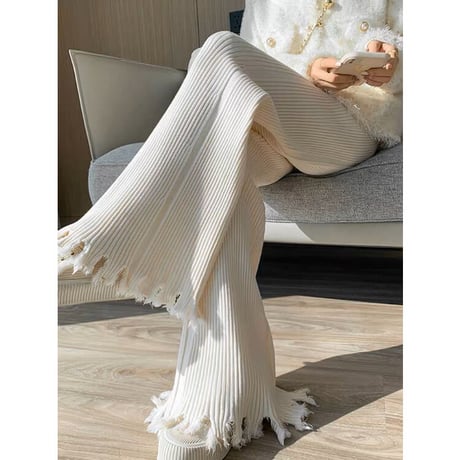 【秋冬】knit pants