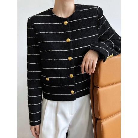 【高品質】border jacket