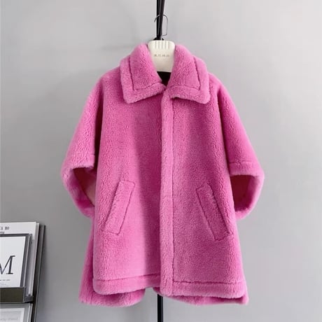 【ウール100%】poncho coat