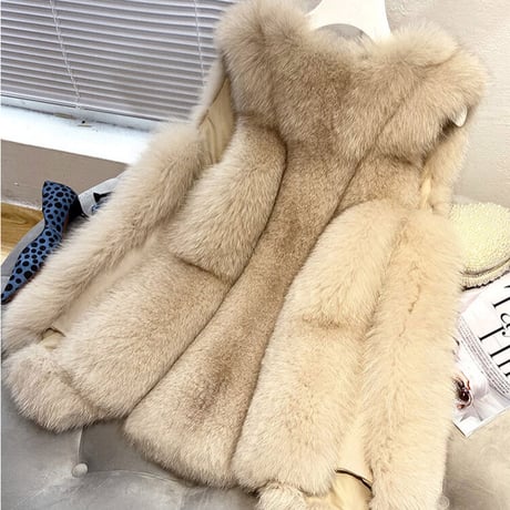 eco fur vest
