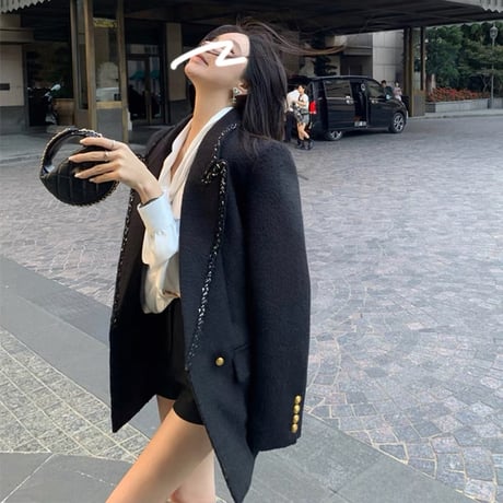 gold button jacket