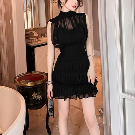chiffon mini onepiece