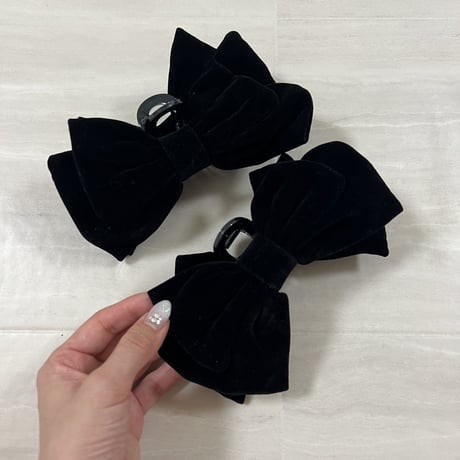 【即納】ribbon ヘアクリップ