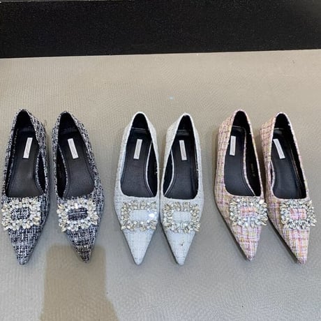 bijou  tweed pumps