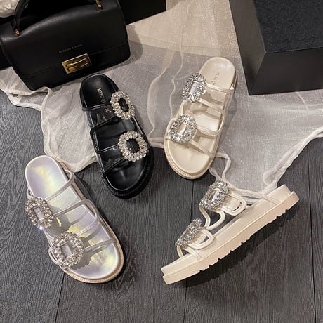 bijou clear sandal