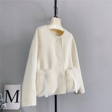 pocket fur coat