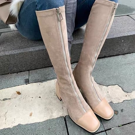 suède long boots