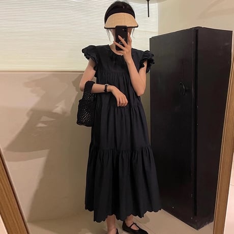scallop sleeve onepiece