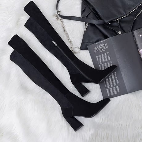 美脚 suède long boots