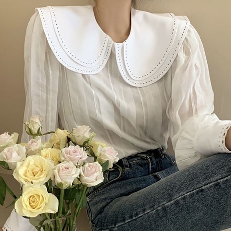 big  colla blouse
