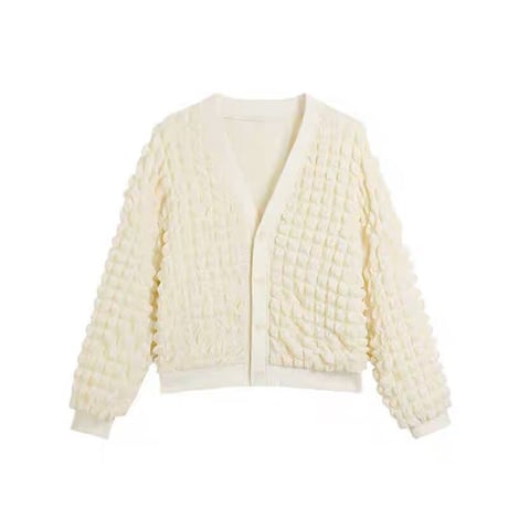 popcorn cardigan