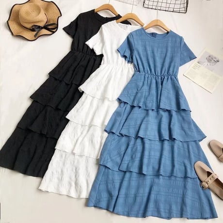 t-shirt frill onepiece
