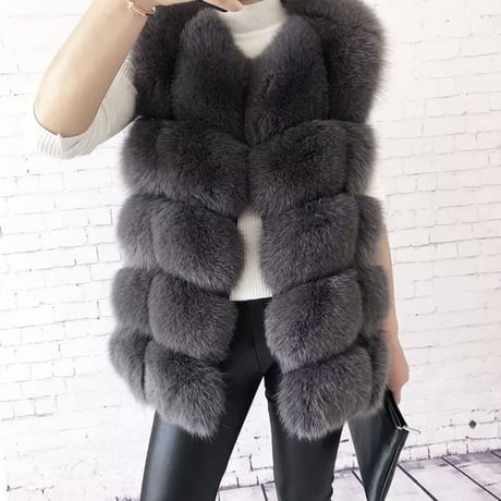 fox fur vest