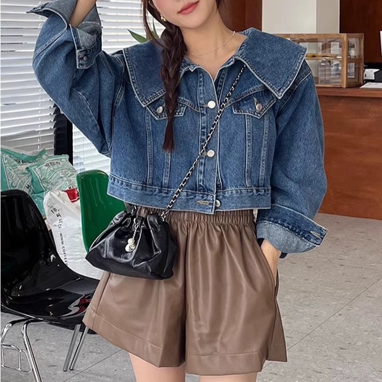 big collar denim jacket | BrillantSelect Store big collar denim jacket | BrillantSelect Store
