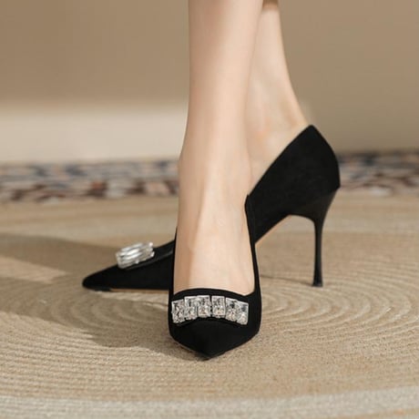 【選べるヒール】bijou pumps 9cm