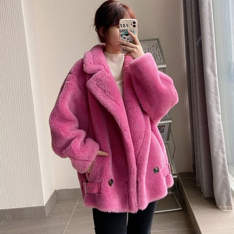 【ウール100%】short coat