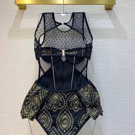 シースルードットモノキニ