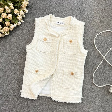tweed vest