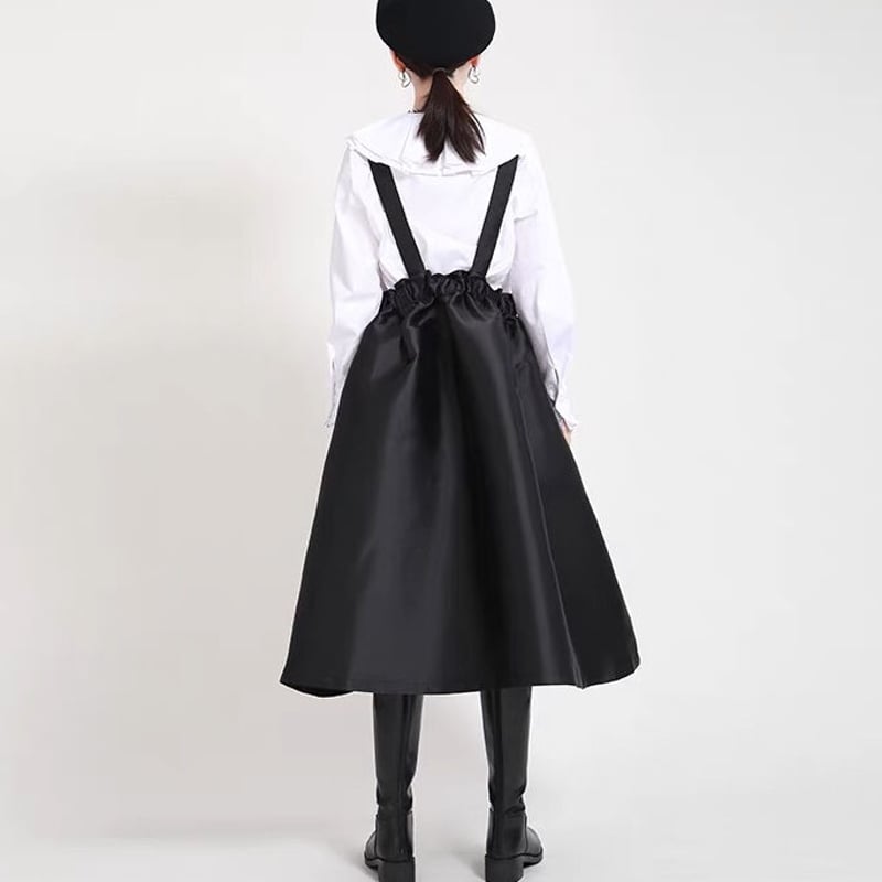 セール⚫︎WOLF & RITA⚫︎ フリルポケットのサスペンダースカート 10Y リボンパッチワークサスペンダー スカート | BrillantSelect Store