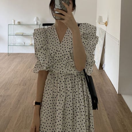 dot frill　onepiece