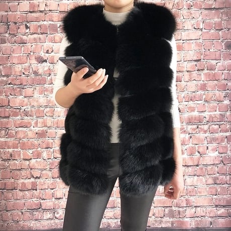 fox fur vest