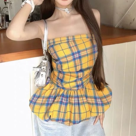 check peplum tops