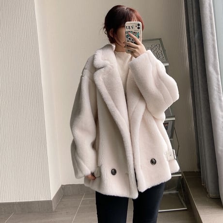 【ウール100%】short coat