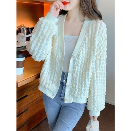 popcorn cardigan