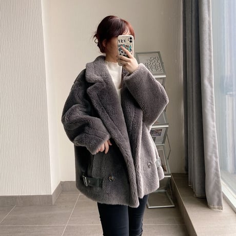 【ウール100%】short coat