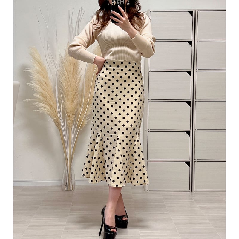 shellerマーメイドドットスカートS マーメイド ドットスカート | BrillantSelect Store
