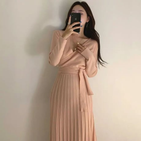 カシュクールワンピース