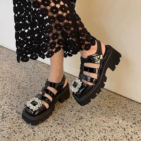 square bijou sandal