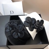フラワー付き バケットハット