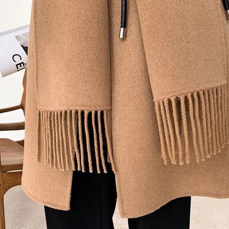 【ウール】2way long coat